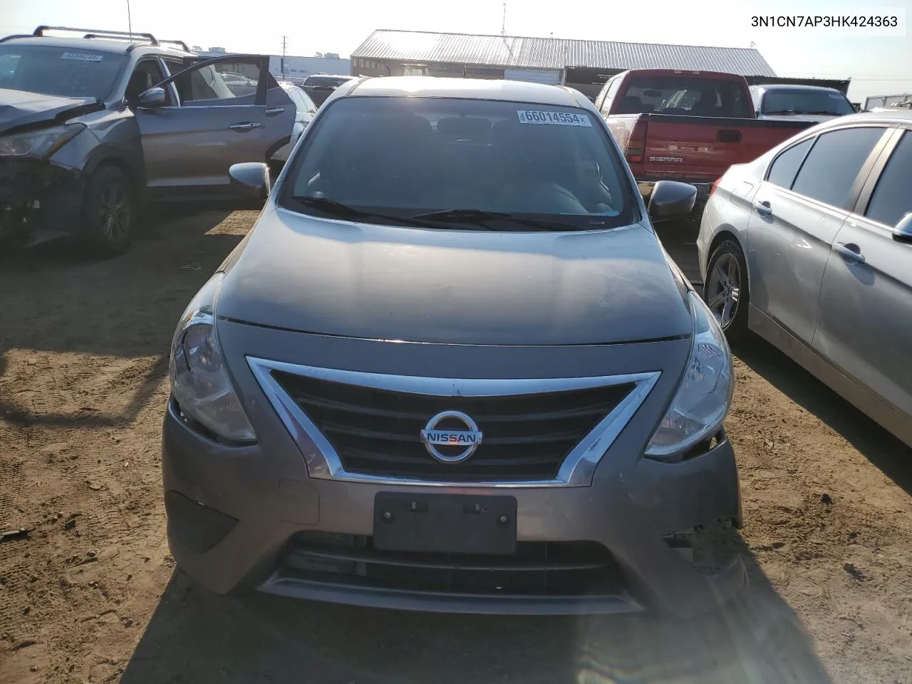 2017 Nissan Versa S VIN: 3N1CN7AP3HK424363 Lot: 66014554