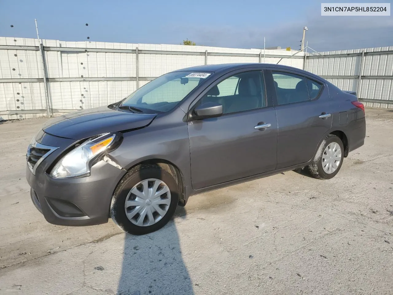 2017 Nissan Versa S VIN: 3N1CN7AP5HL852204 Lot: 66074404