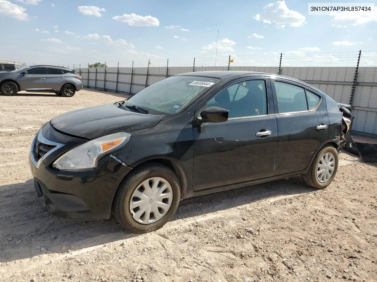 2017 Nissan Versa S VIN: 3N1CN7AP3HL857434 Lot: 66606644