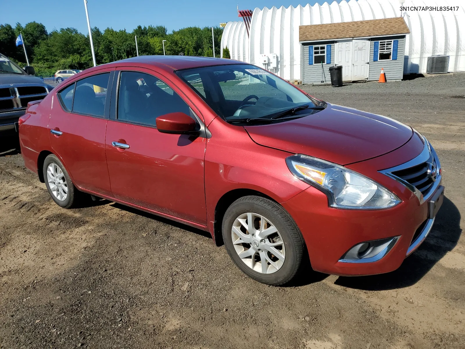 2017 Nissan Versa S VIN: 3N1CN7AP3HL835417 Lot: 66874814