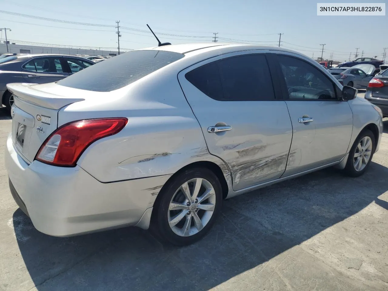 2017 Nissan Versa S VIN: 3N1CN7AP3HL822876 Lot: 66938404