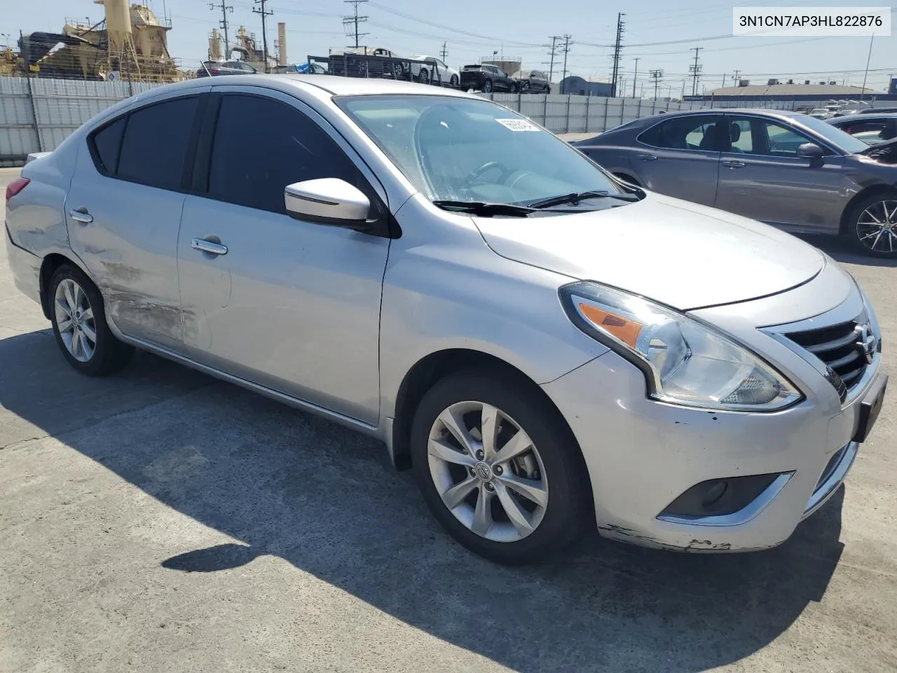 2017 Nissan Versa S VIN: 3N1CN7AP3HL822876 Lot: 66938404