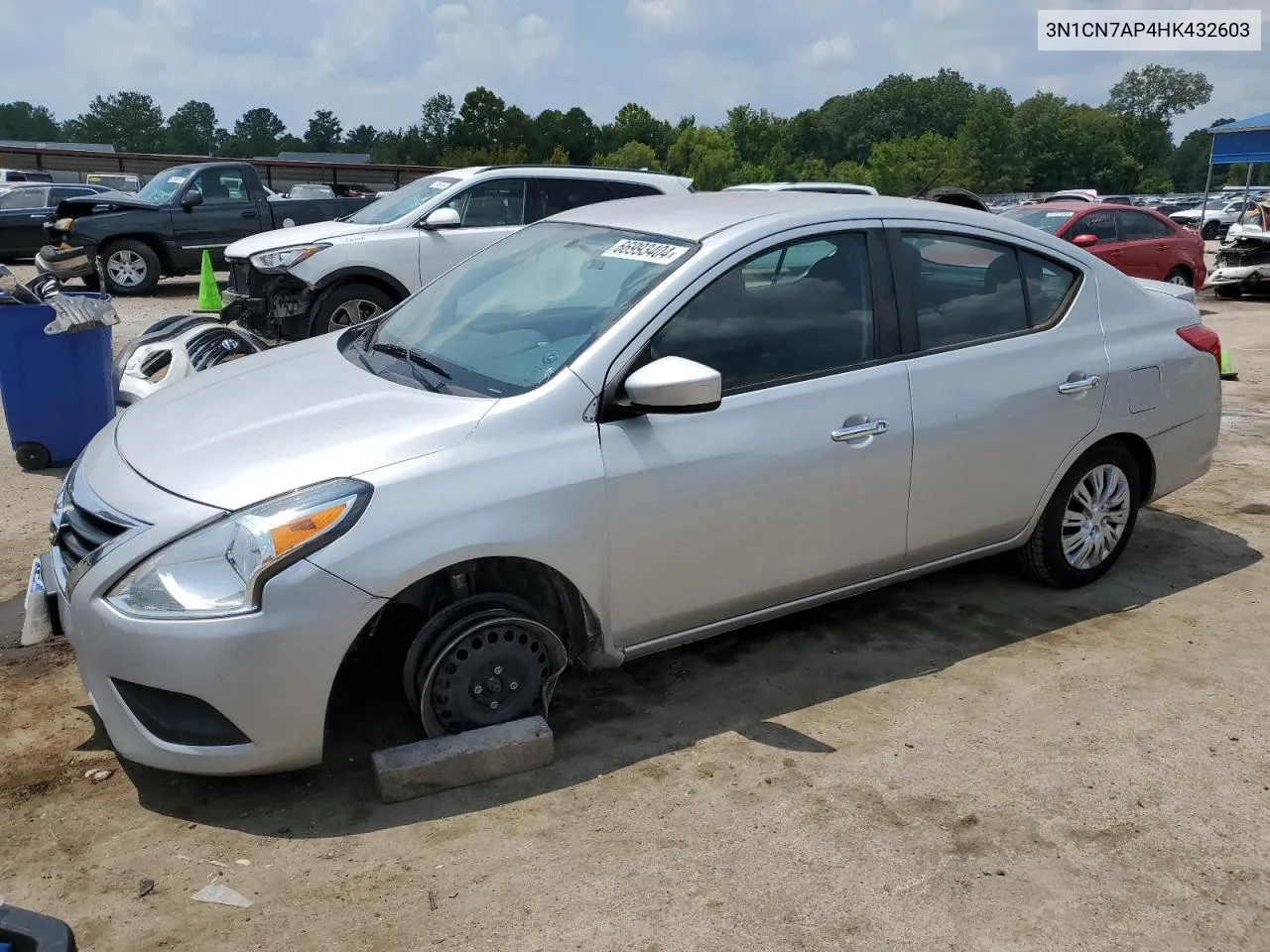 2017 Nissan Versa S VIN: 3N1CN7AP4HK432603 Lot: 66993404