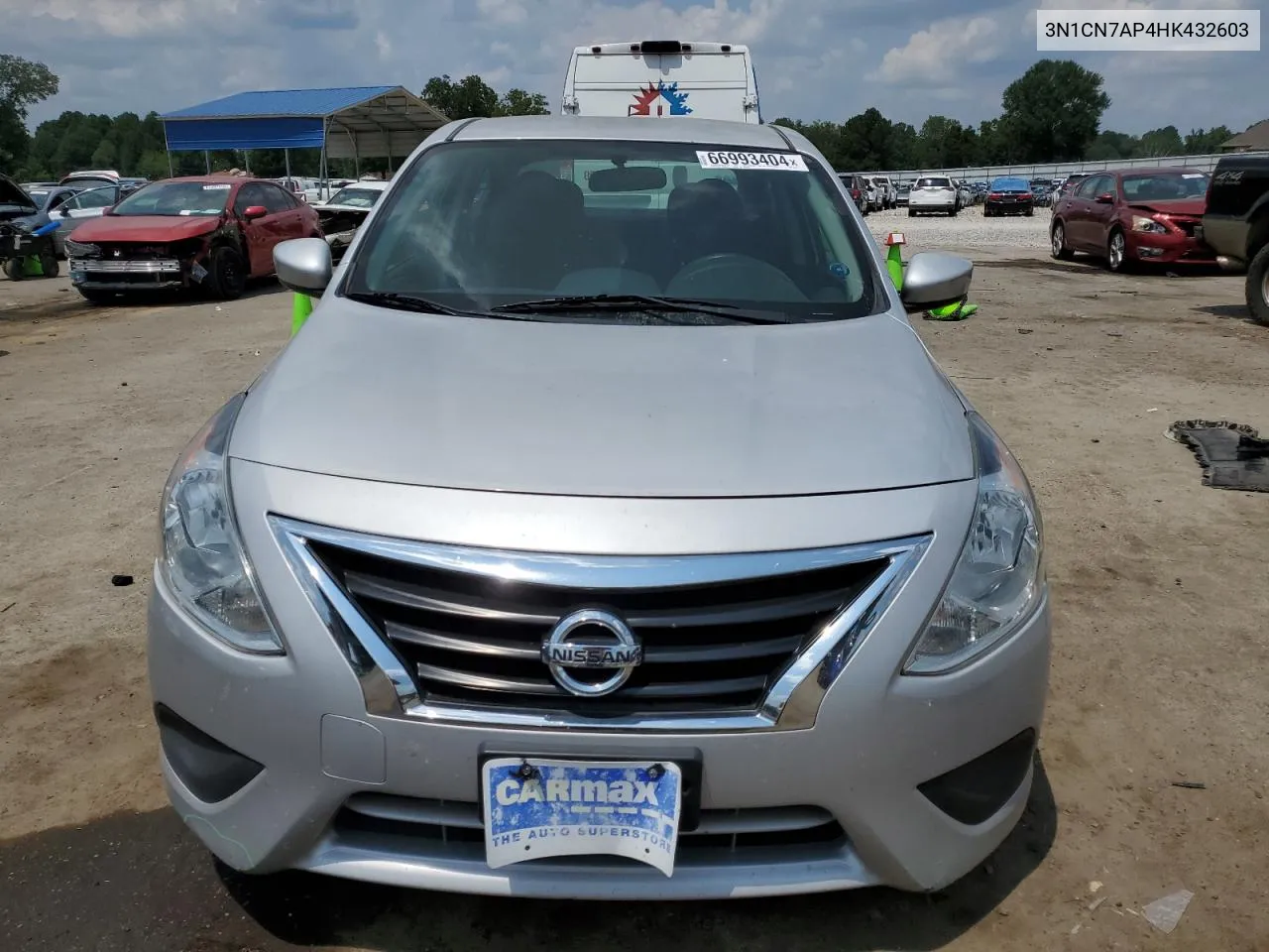 2017 Nissan Versa S VIN: 3N1CN7AP4HK432603 Lot: 66993404