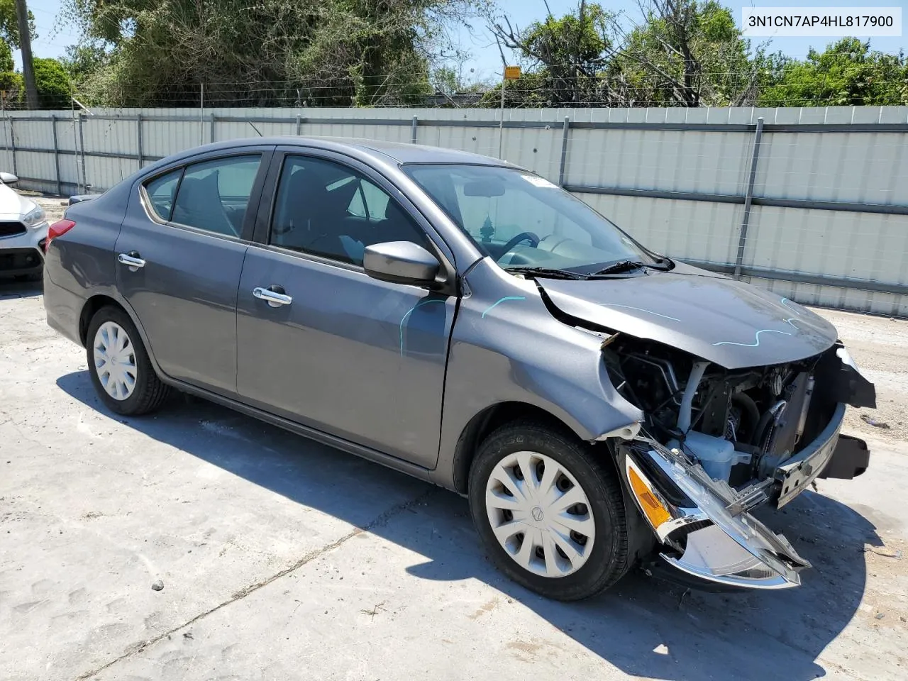 2017 Nissan Versa S VIN: 3N1CN7AP4HL817900 Lot: 67872234