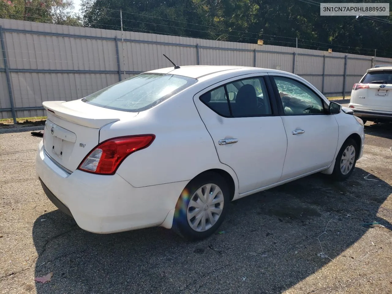 2017 Nissan Versa S VIN: 3N1CN7AP0HL888950 Lot: 68187324