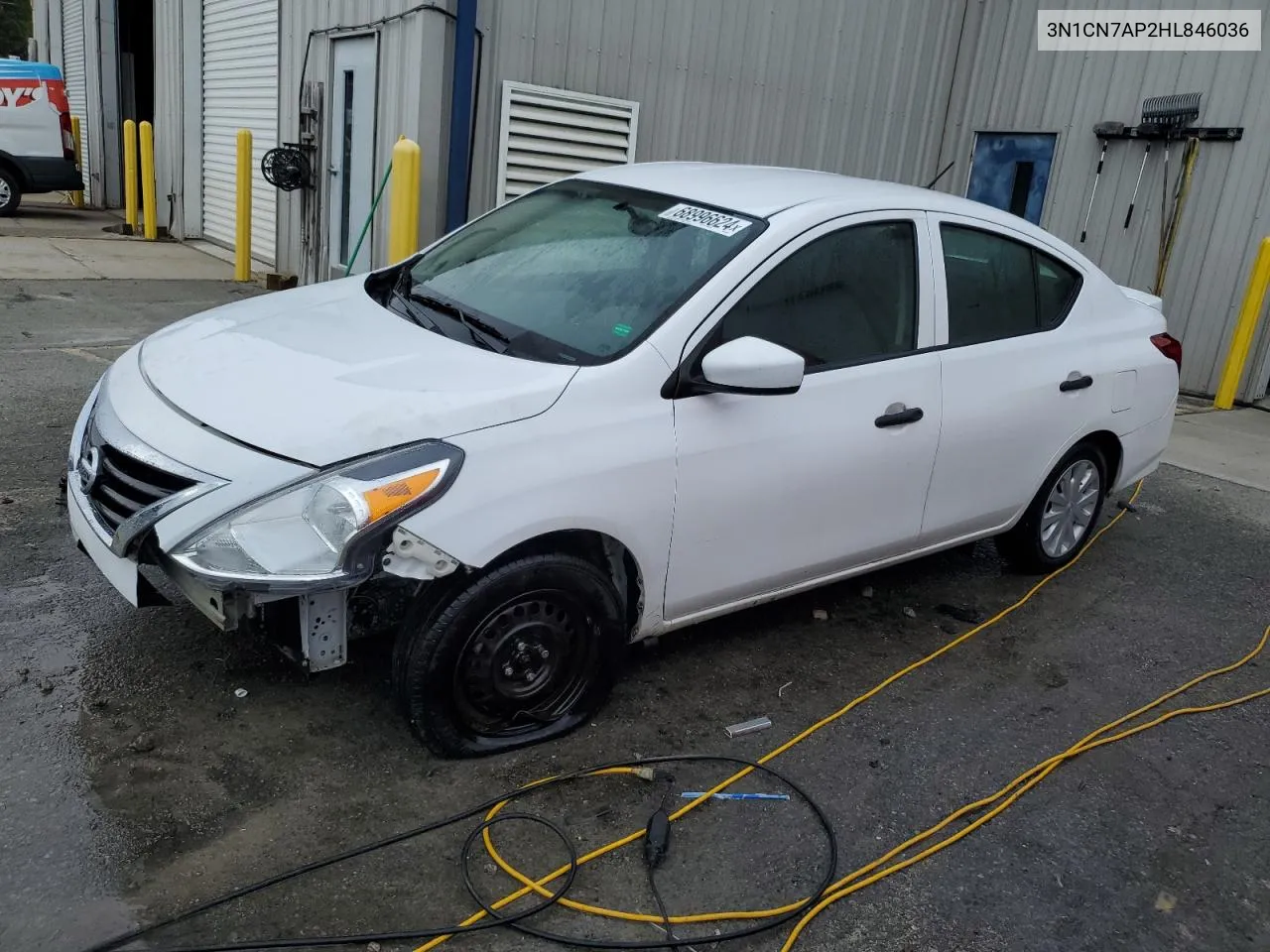 2017 Nissan Versa S VIN: 3N1CN7AP2HL846036 Lot: 68996624