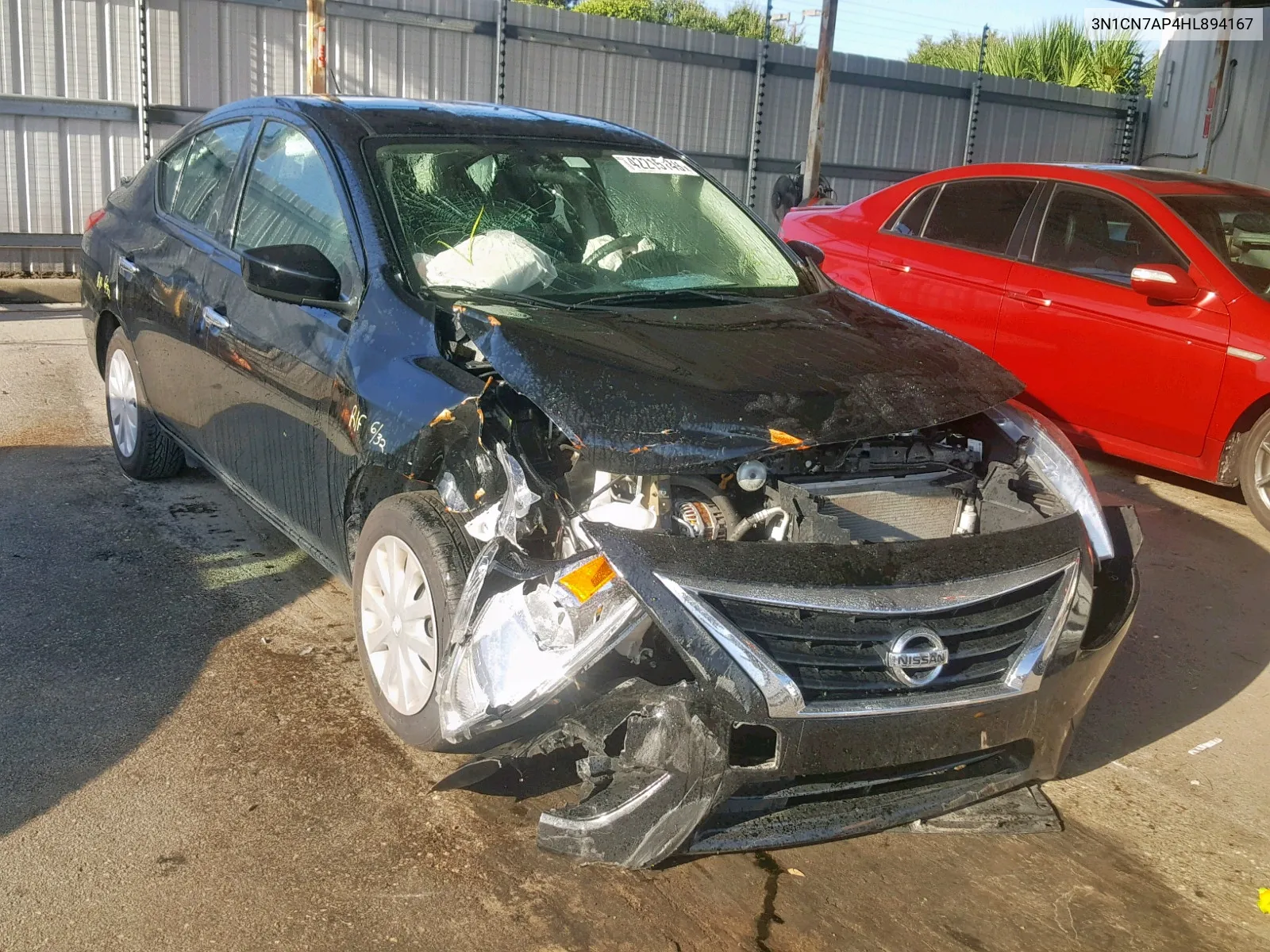 2017 Nissan Versa S VIN: 3N1CN7AP4HL894167 Lot: 69308654