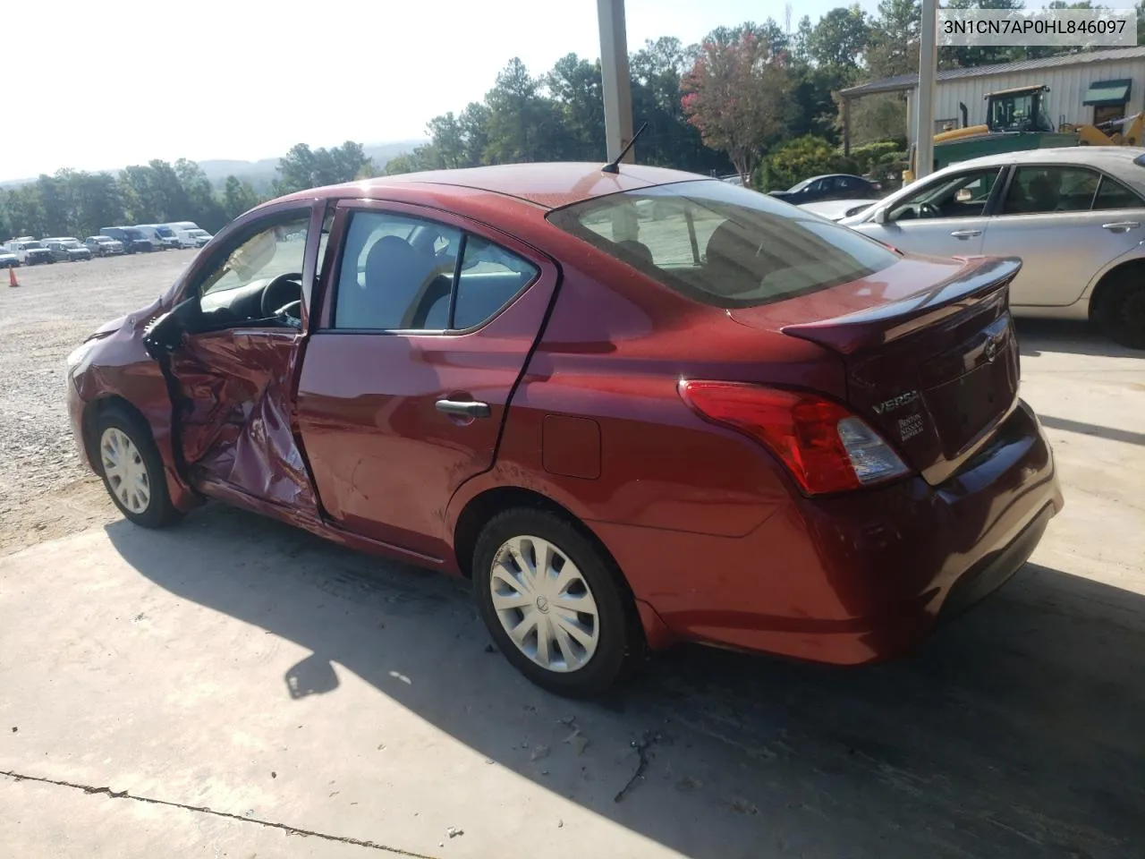 2017 Nissan Versa S VIN: 3N1CN7AP0HL846097 Lot: 69322434