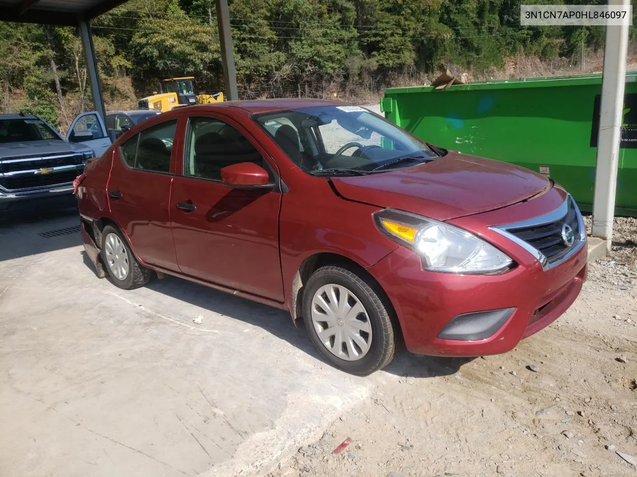 2017 Nissan Versa S VIN: 3N1CN7AP0HL846097 Lot: 69322434