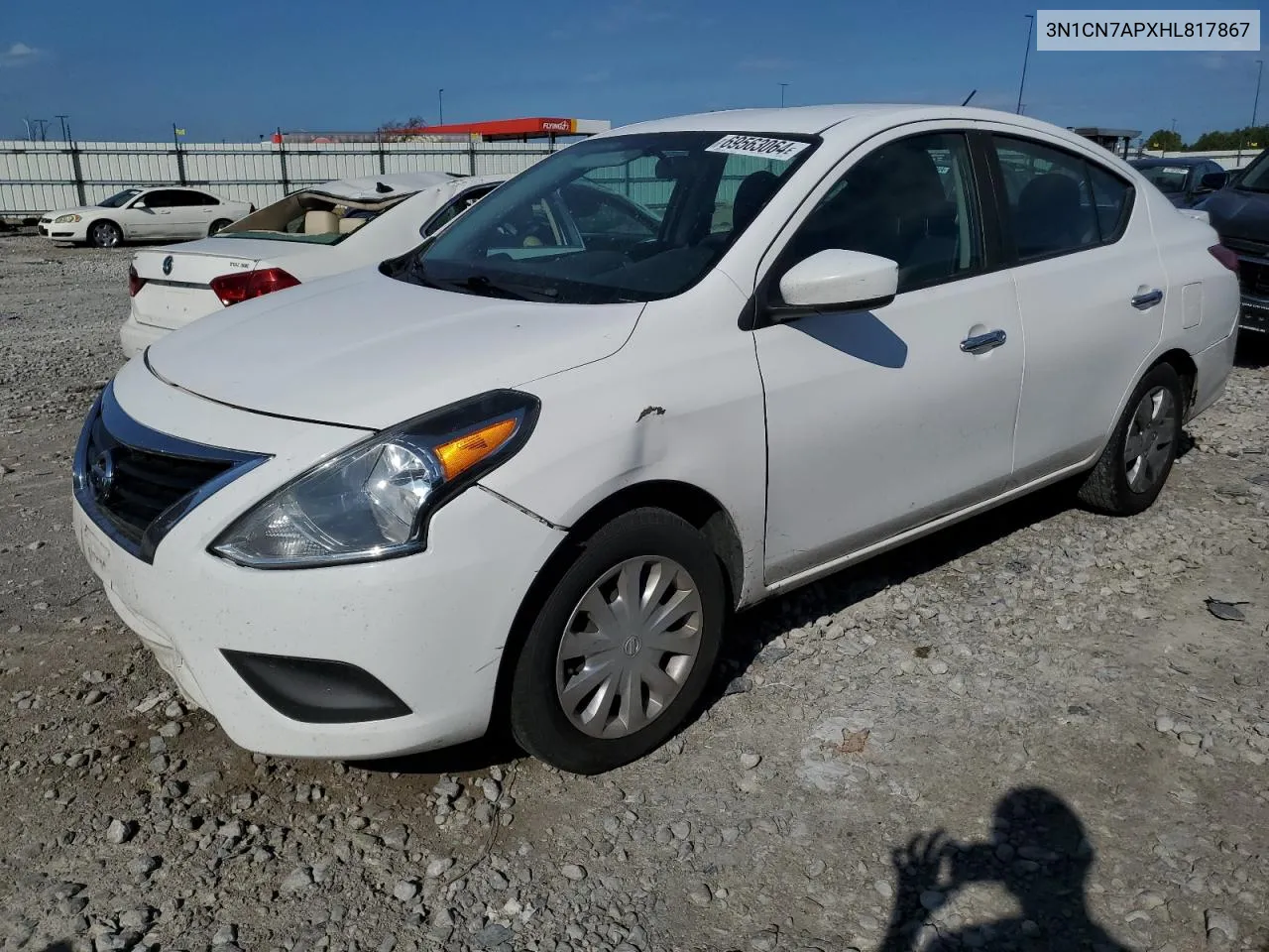 2017 Nissan Versa S VIN: 3N1CN7APXHL817867 Lot: 69563064