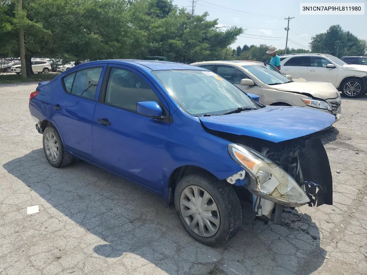 2017 Nissan Versa S VIN: 3N1CN7AP9HL811980 Lot: 69654064