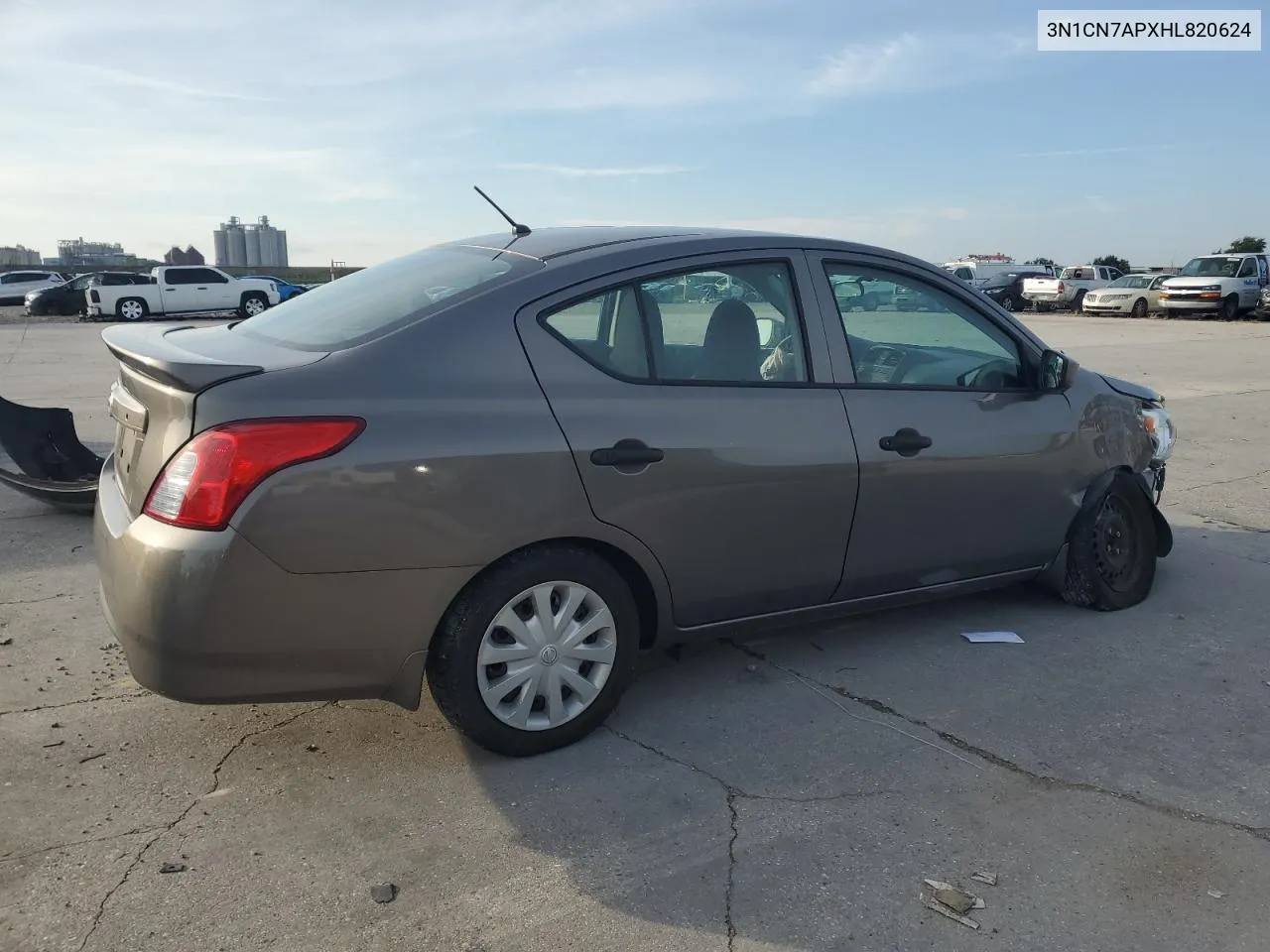 2017 Nissan Versa S VIN: 3N1CN7APXHL820624 Lot: 69766354