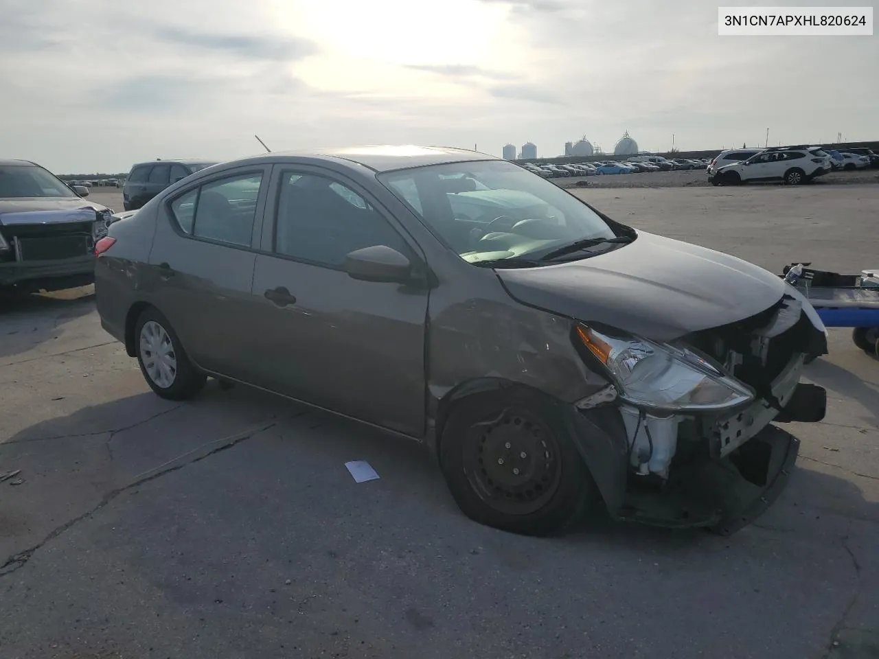 2017 Nissan Versa S VIN: 3N1CN7APXHL820624 Lot: 69766354