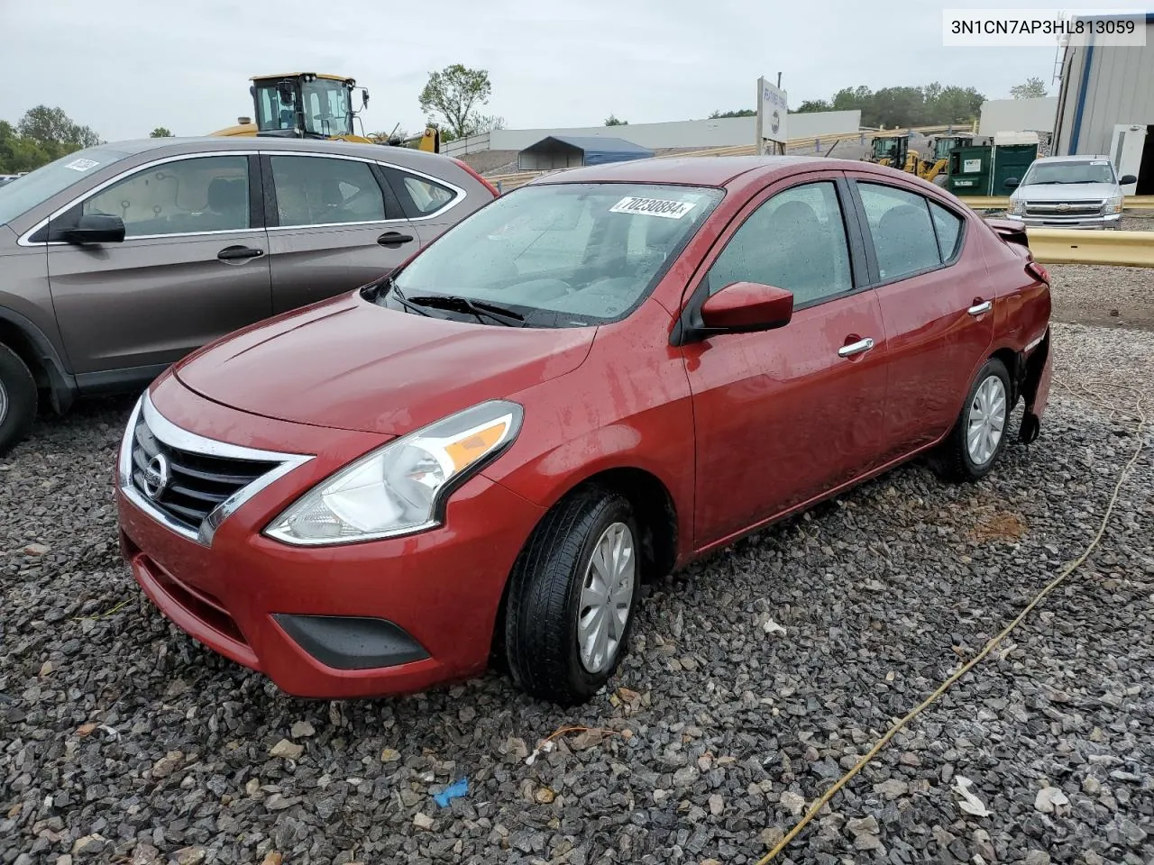 2017 Nissan Versa S VIN: 3N1CN7AP3HL813059 Lot: 70230884