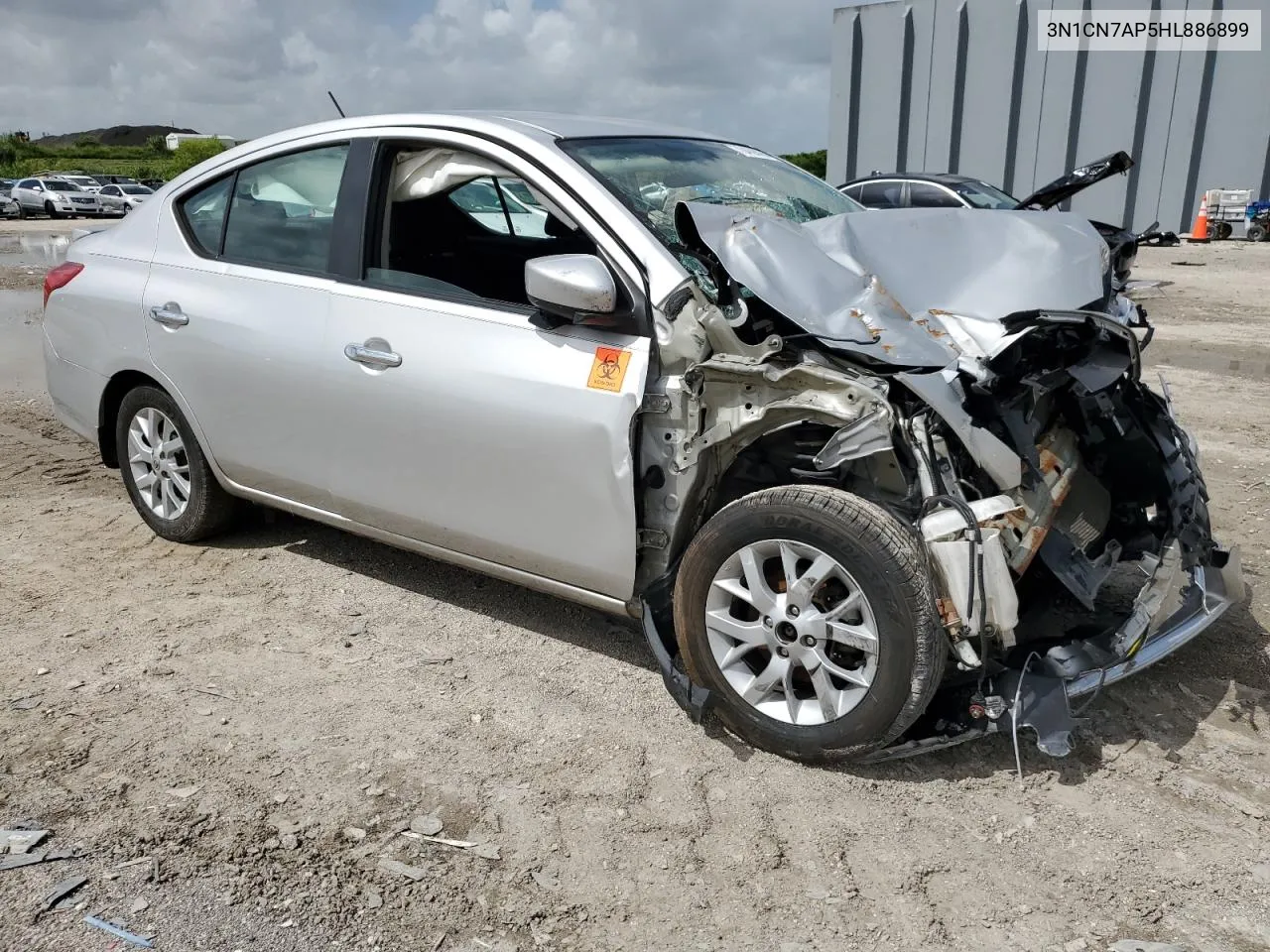 2017 Nissan Versa S VIN: 3N1CN7AP5HL886899 Lot: 70439094