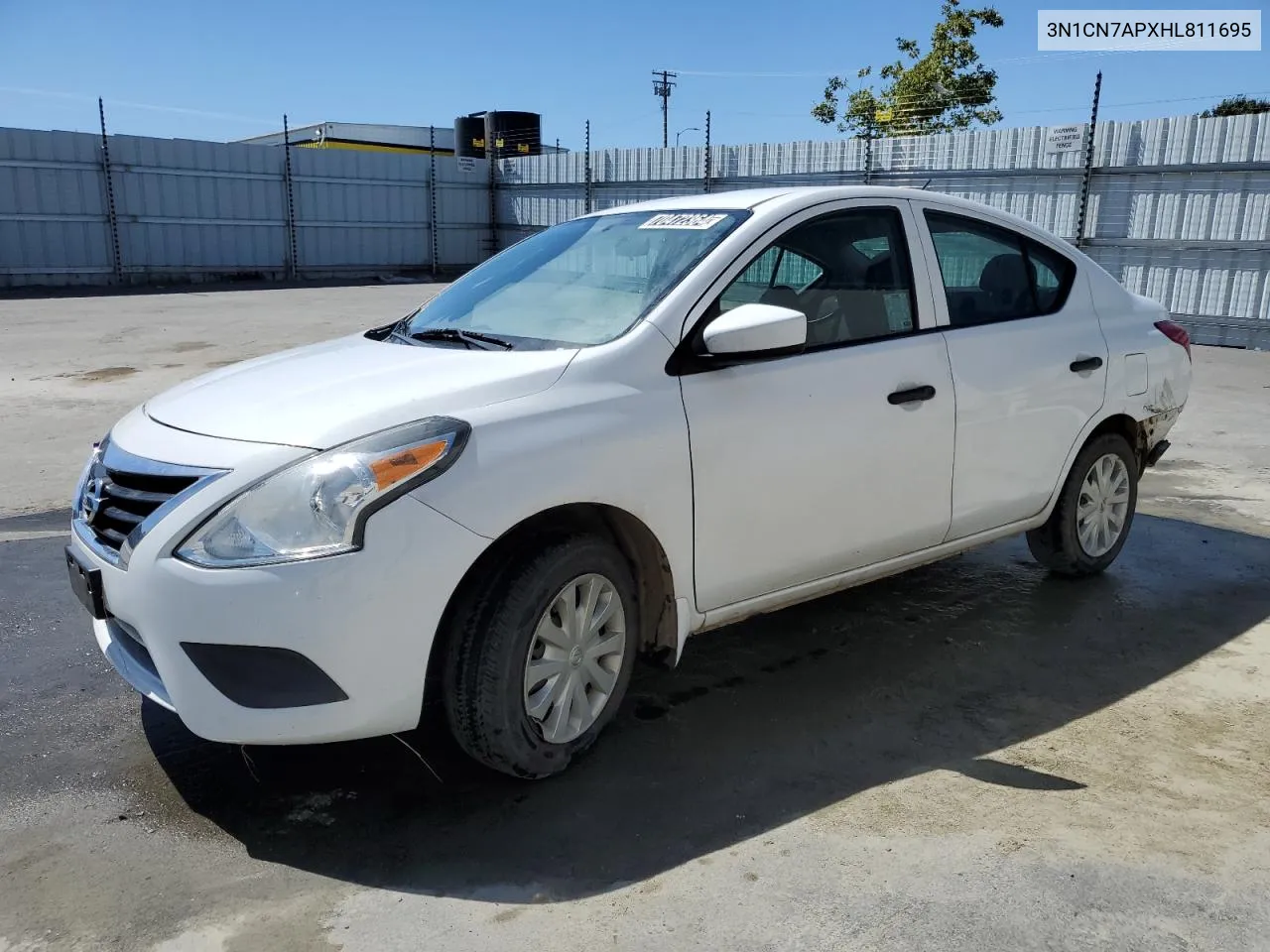 2017 Nissan Versa S VIN: 3N1CN7APXHL811695 Lot: 70472364