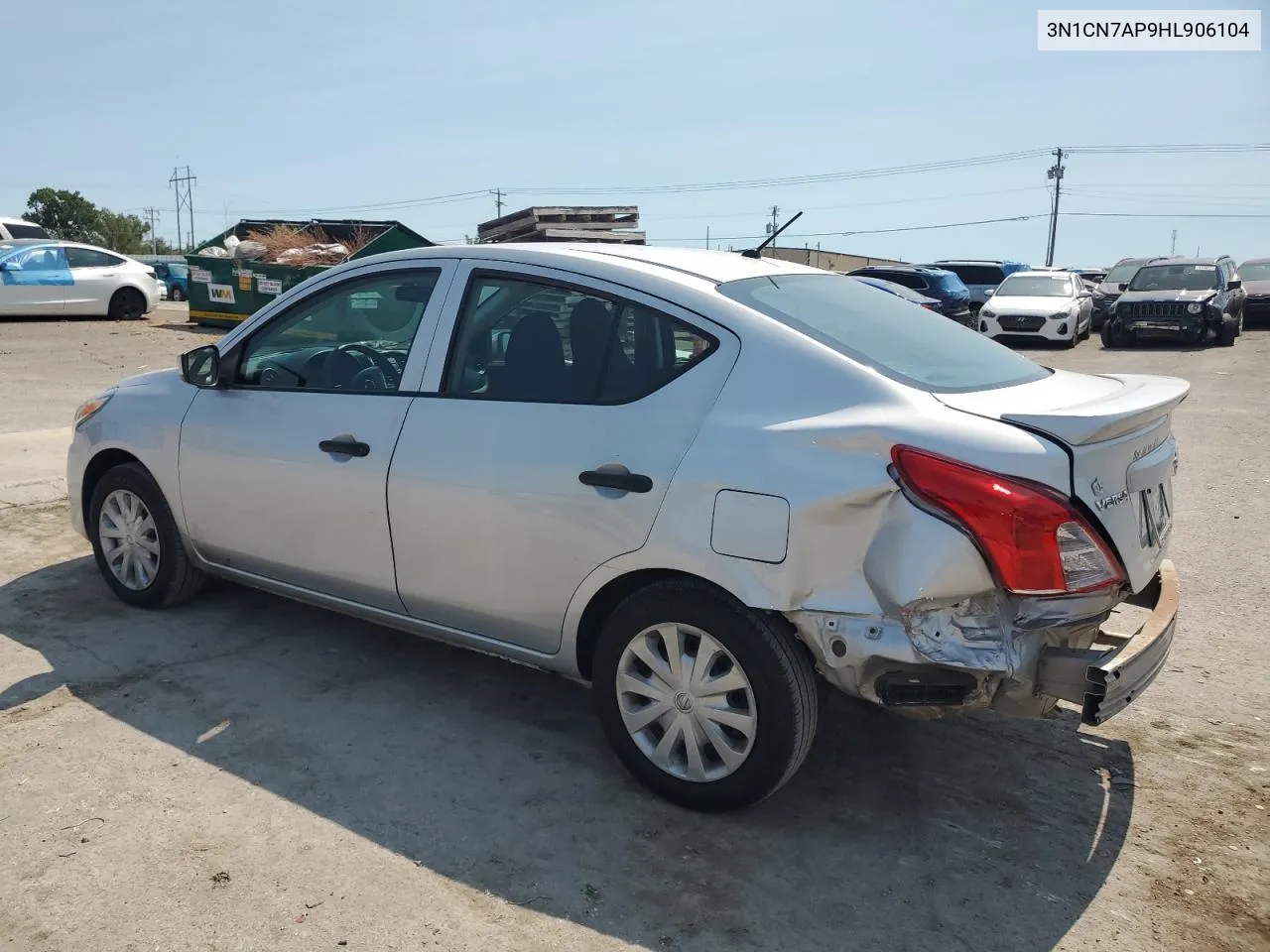 2017 Nissan Versa S VIN: 3N1CN7AP9HL906104 Lot: 70855764