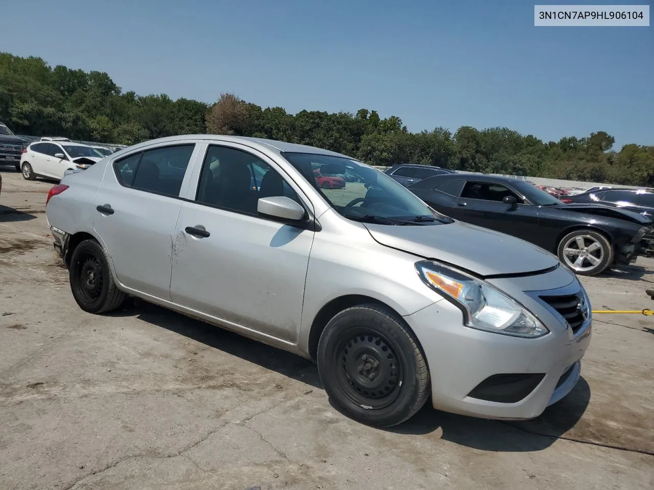 2017 Nissan Versa S VIN: 3N1CN7AP9HL906104 Lot: 70855764