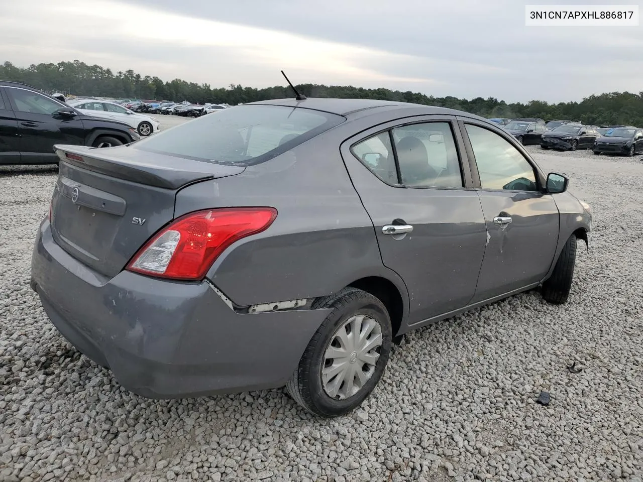 2017 Nissan Versa S VIN: 3N1CN7APXHL886817 Lot: 71009594