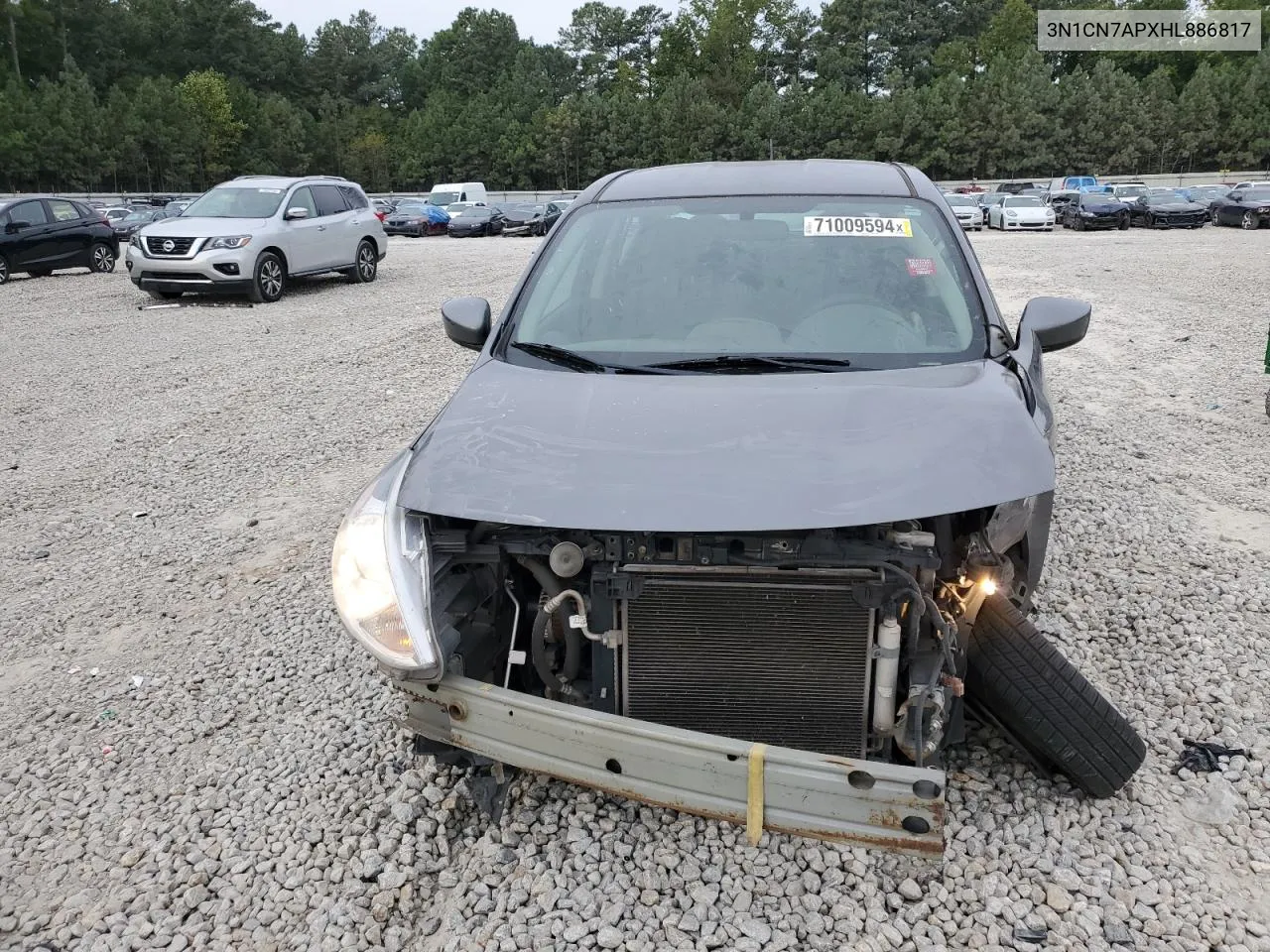 2017 Nissan Versa S VIN: 3N1CN7APXHL886817 Lot: 71009594