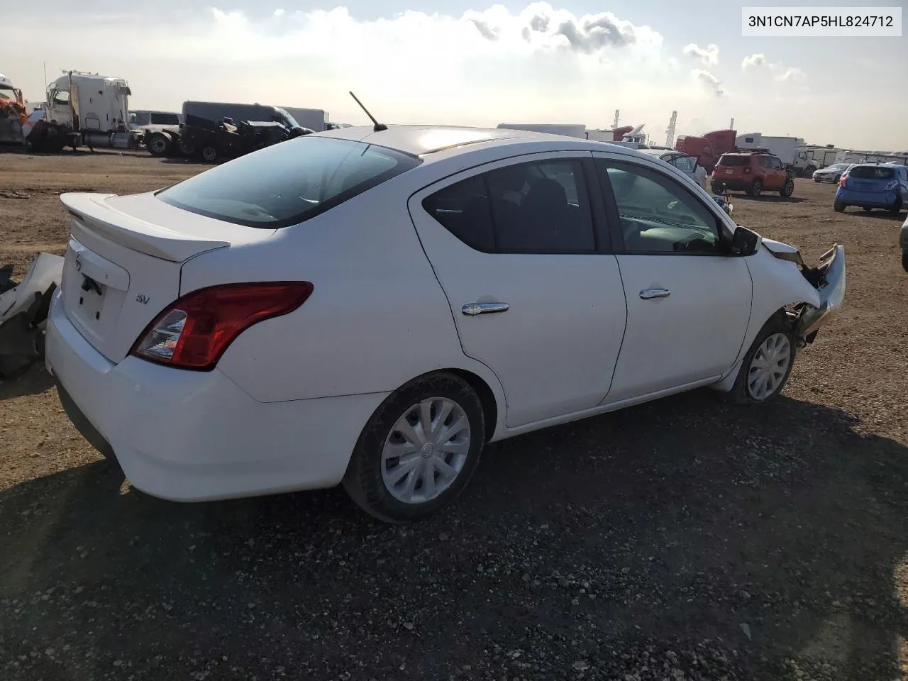 2017 Nissan Versa S VIN: 3N1CN7AP5HL824712 Lot: 71018214