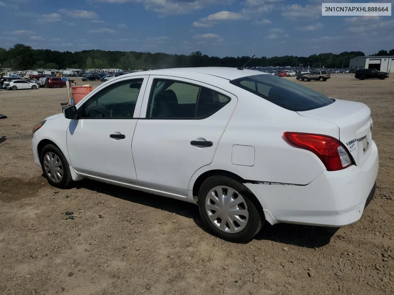 2017 Nissan Versa S VIN: 3N1CN7APXHL888664 Lot: 71207154