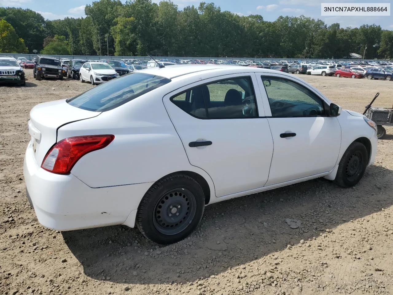 2017 Nissan Versa S VIN: 3N1CN7APXHL888664 Lot: 71207154