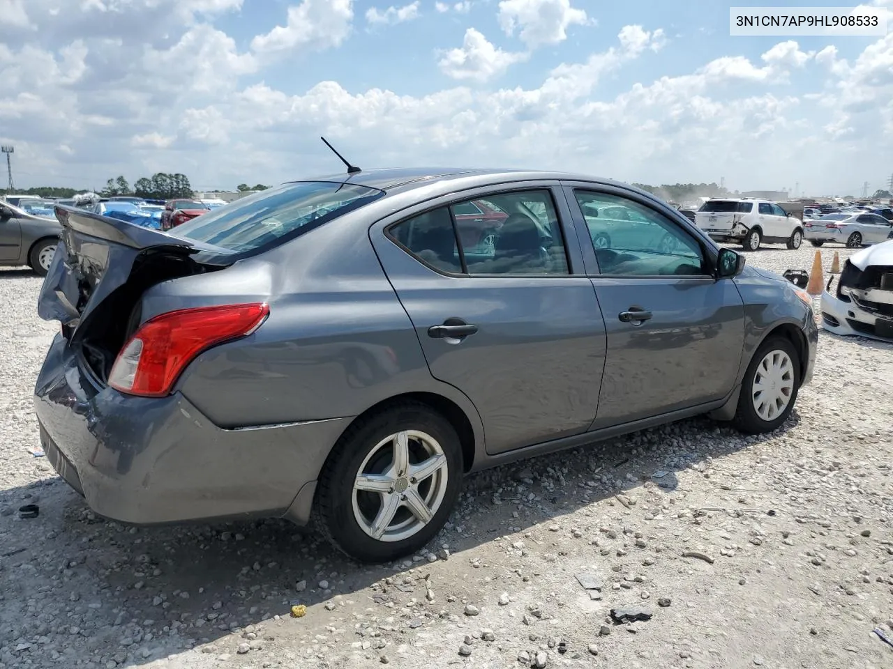 2017 Nissan Versa S VIN: 3N1CN7AP9HL908533 Lot: 71422324