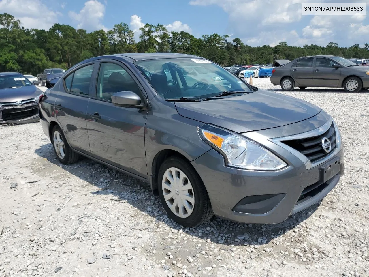 2017 Nissan Versa S VIN: 3N1CN7AP9HL908533 Lot: 71422324