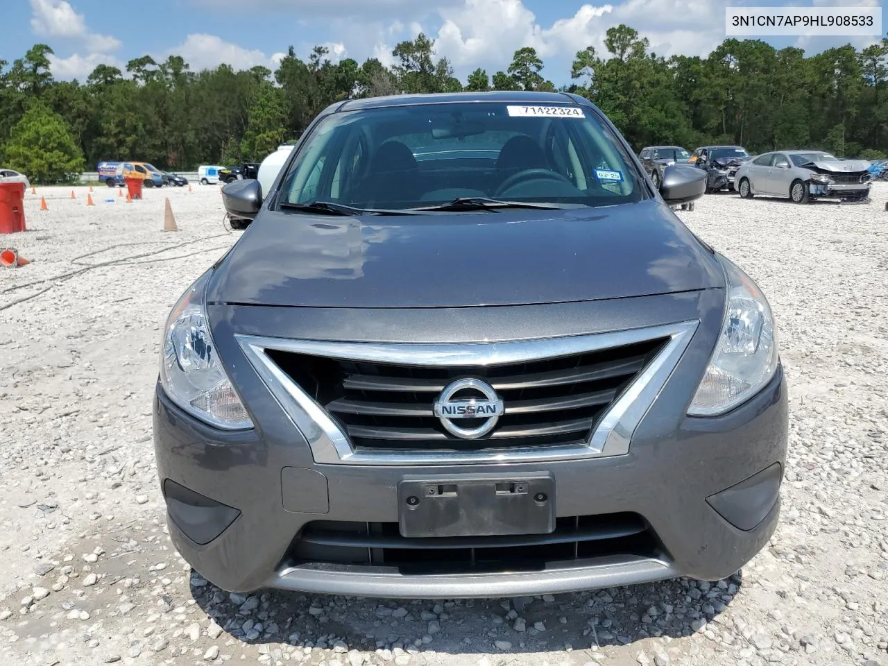 2017 Nissan Versa S VIN: 3N1CN7AP9HL908533 Lot: 71422324