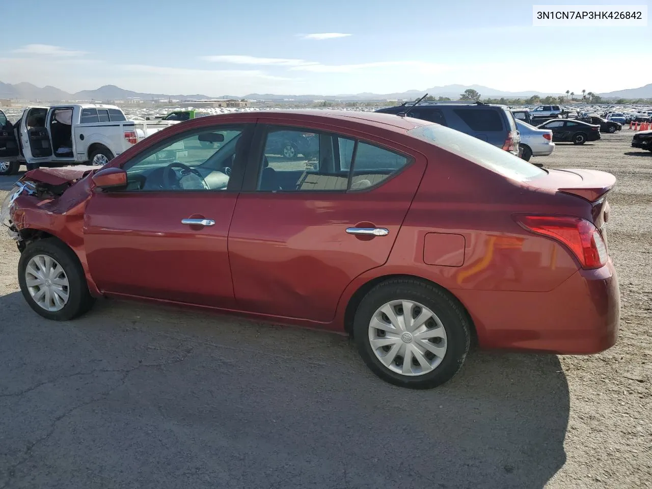 2017 Nissan Versa S VIN: 3N1CN7AP3HK426842 Lot: 71682254