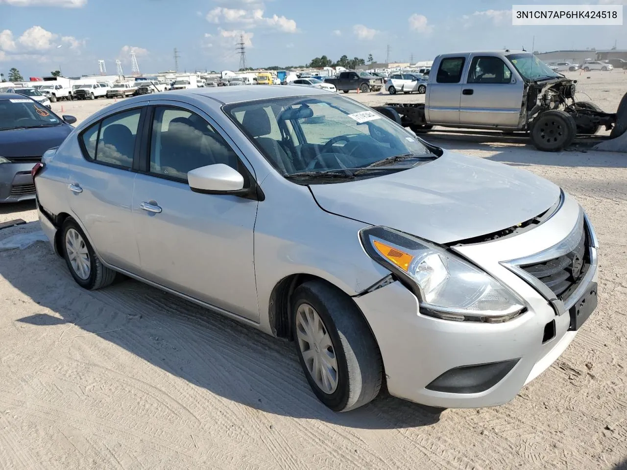 2017 Nissan Versa S VIN: 3N1CN7AP6HK424518 Lot: 71791464