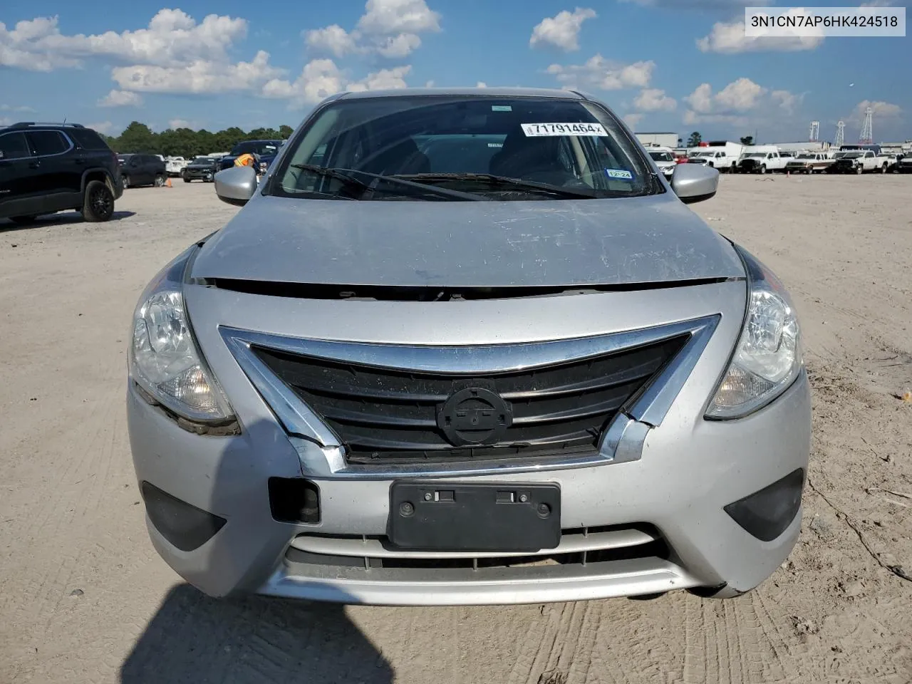 2017 Nissan Versa S VIN: 3N1CN7AP6HK424518 Lot: 71791464