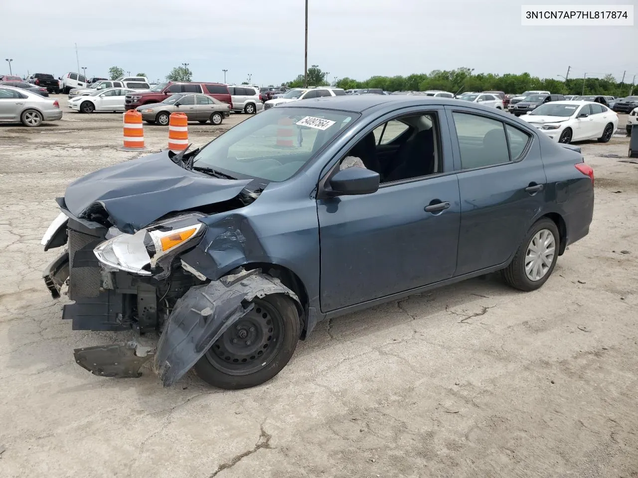 2017 Nissan Versa S VIN: 3N1CN7AP7HL817874 Lot: 71989964