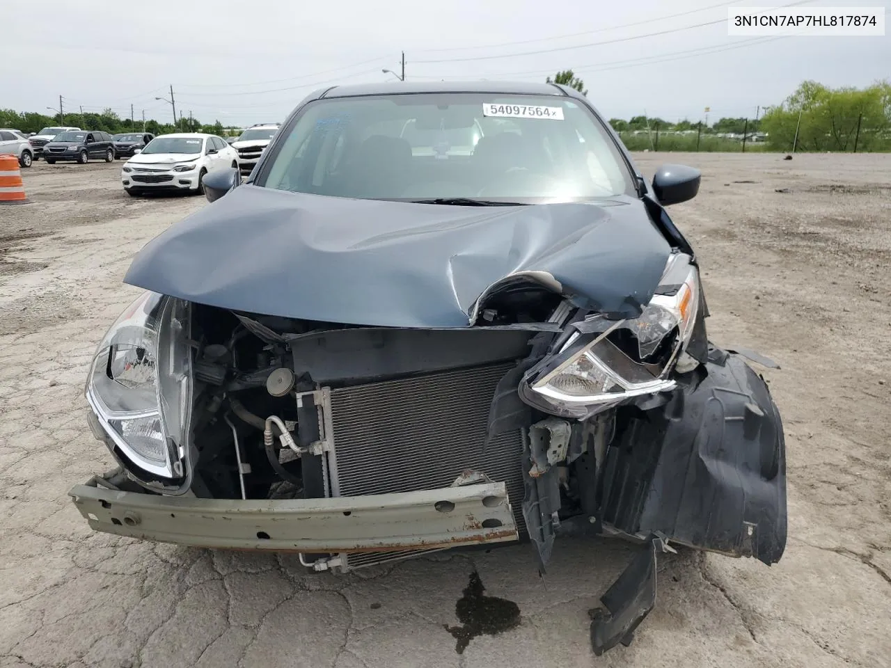 2017 Nissan Versa S VIN: 3N1CN7AP7HL817874 Lot: 71989964