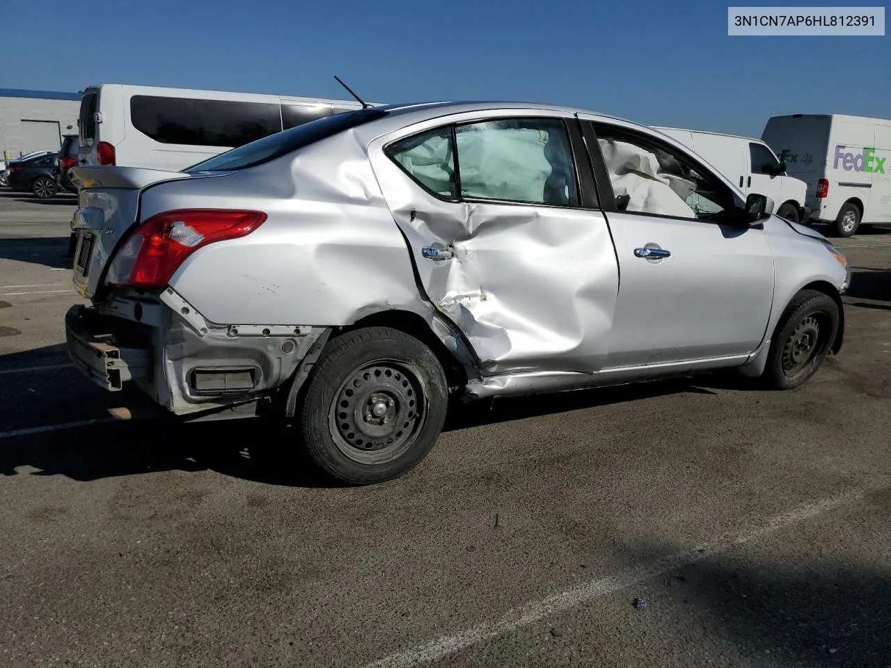 2017 Nissan Versa S VIN: 3N1CN7AP6HL812391 Lot: 72404884