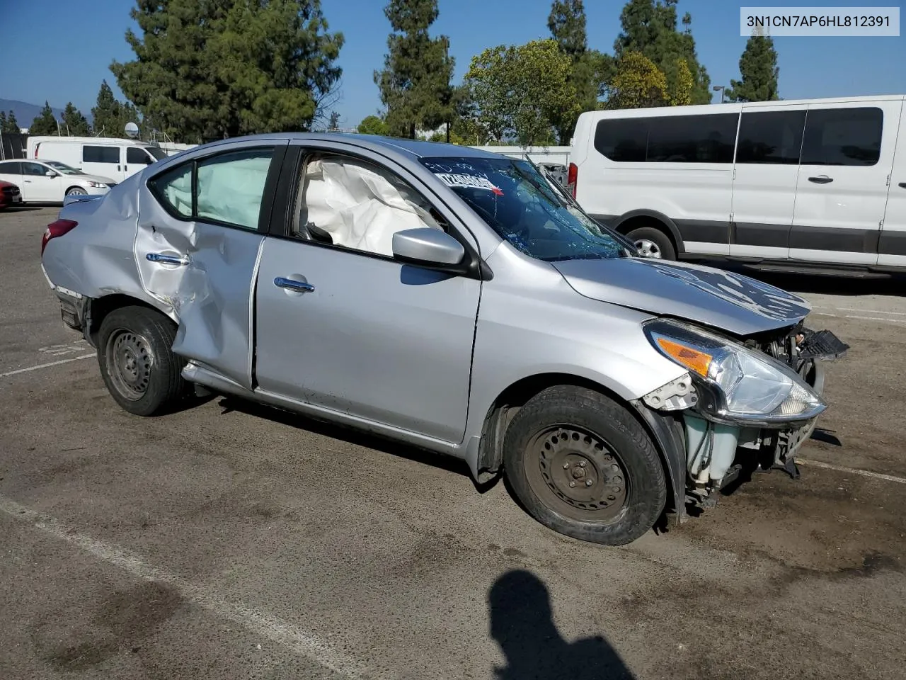 2017 Nissan Versa S VIN: 3N1CN7AP6HL812391 Lot: 72404884