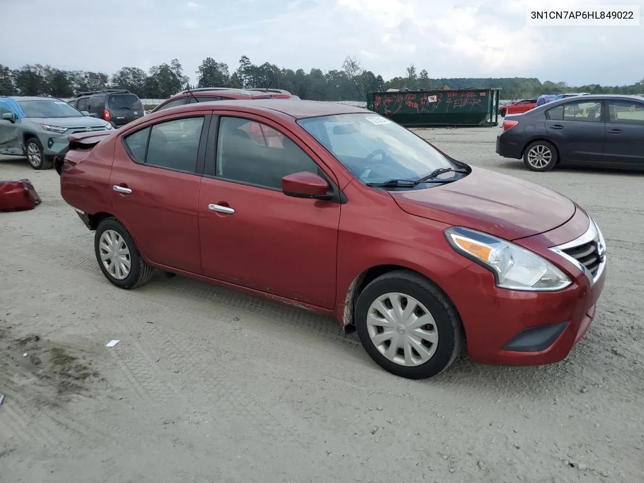 2017 Nissan Versa S VIN: 3N1CN7AP6HL849022 Lot: 72755104