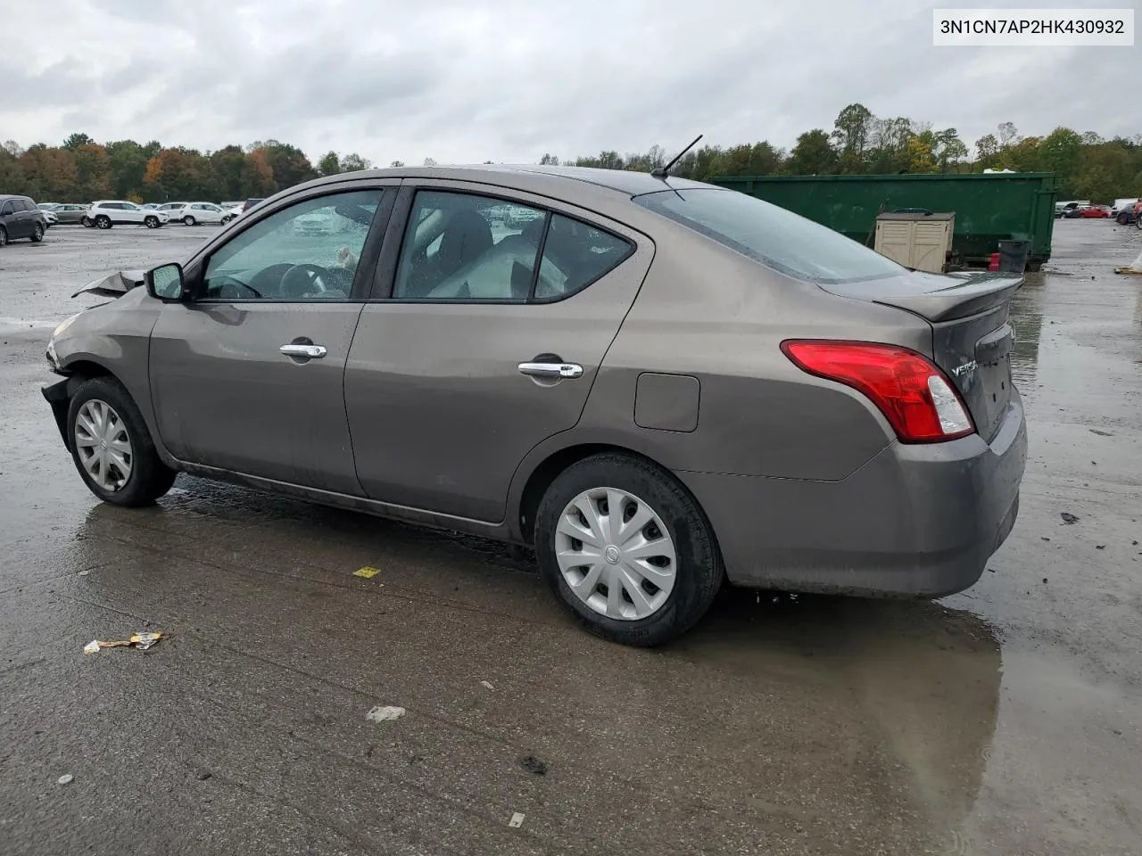 2017 Nissan Versa S VIN: 3N1CN7AP2HK430932 Lot: 72898204