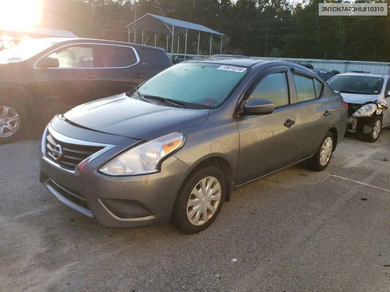 2017 Nissan Versa S VIN: 3N1CN7AP3HL810310 Lot: 73411274