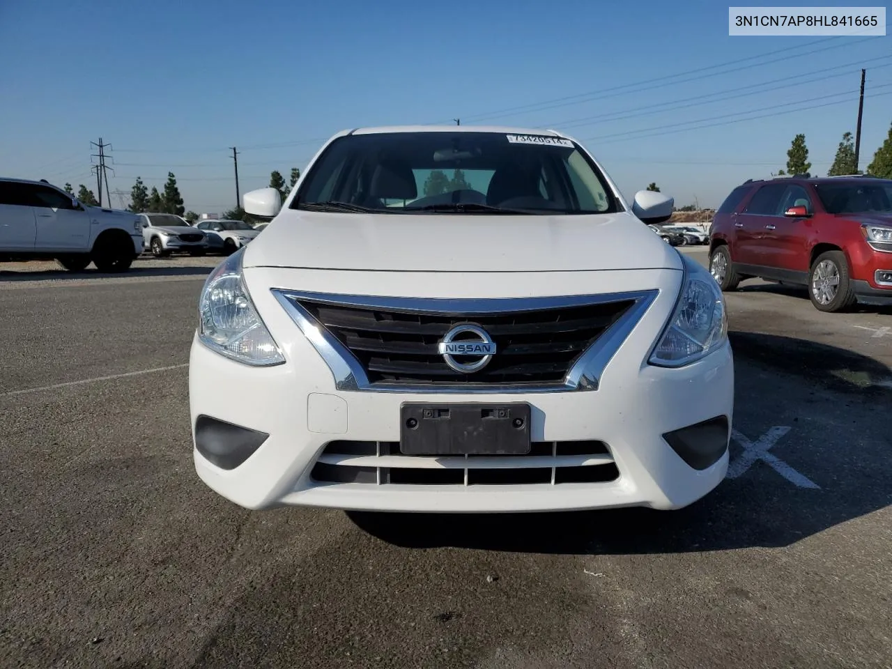 2017 Nissan Versa S VIN: 3N1CN7AP8HL841665 Lot: 73420514