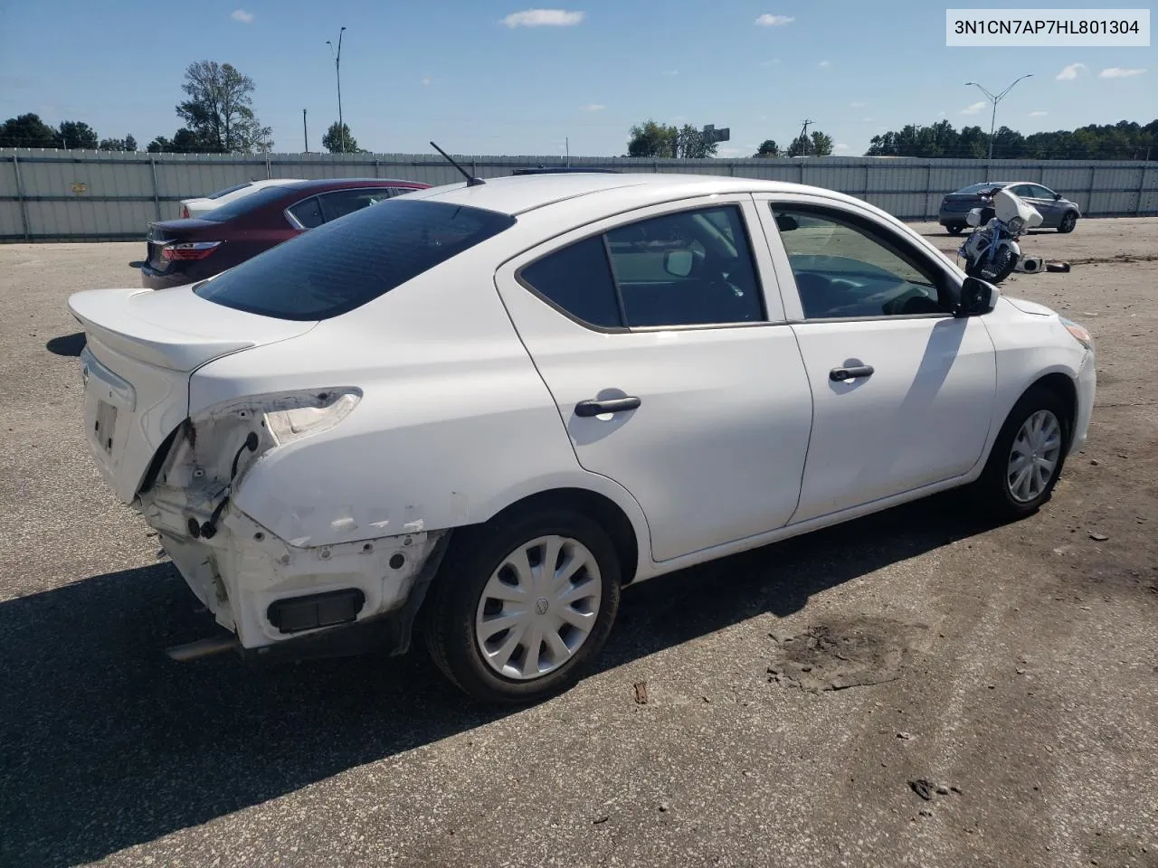 2017 Nissan Versa S VIN: 3N1CN7AP7HL801304 Lot: 73542144