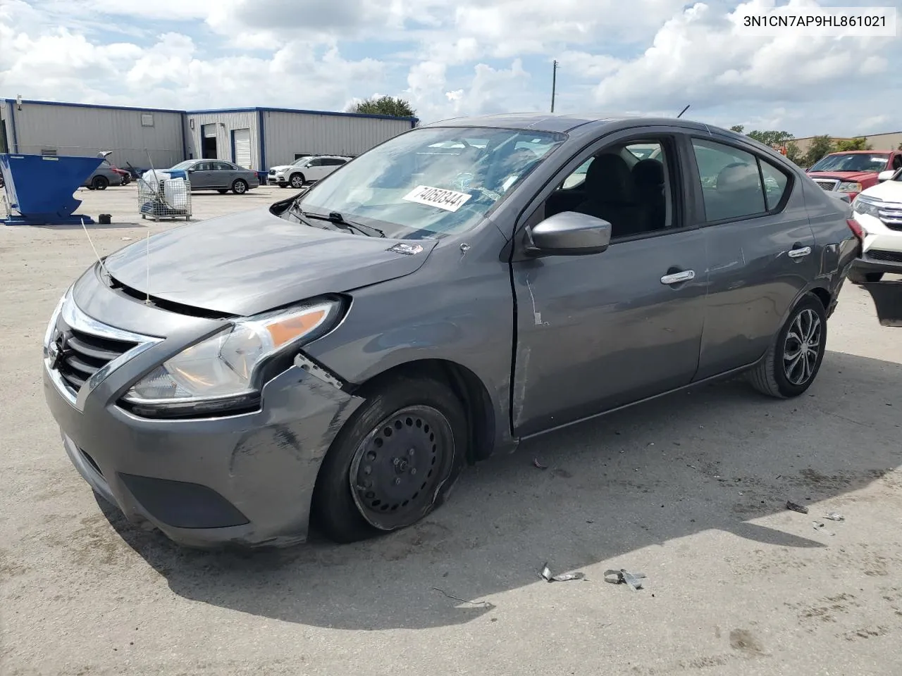 2017 Nissan Versa S VIN: 3N1CN7AP9HL861021 Lot: 74050344