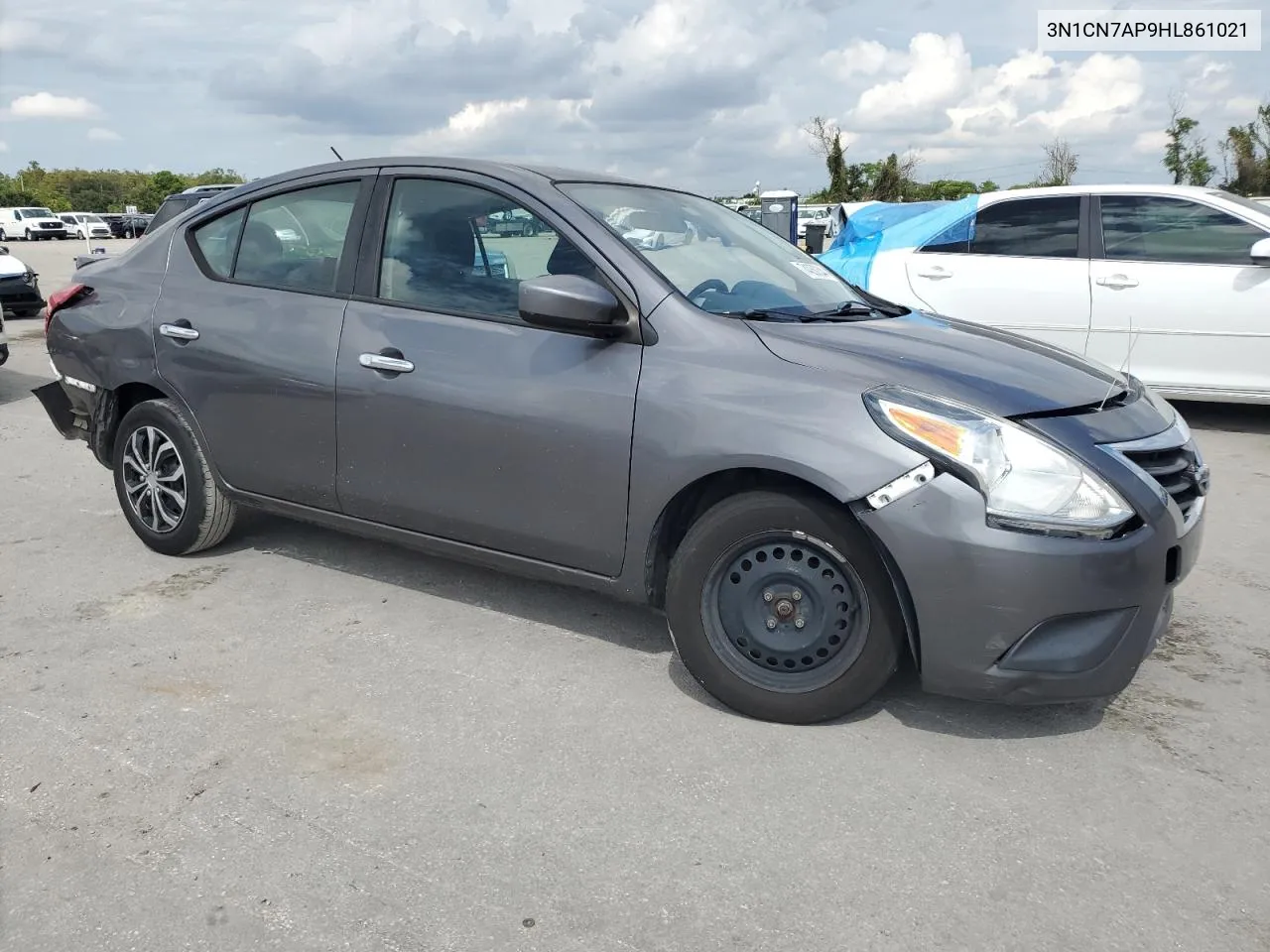 2017 Nissan Versa S VIN: 3N1CN7AP9HL861021 Lot: 74050344