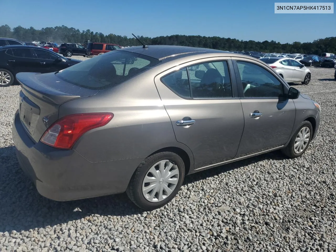 2017 Nissan Versa S VIN: 3N1CN7AP5HK417513 Lot: 74065654