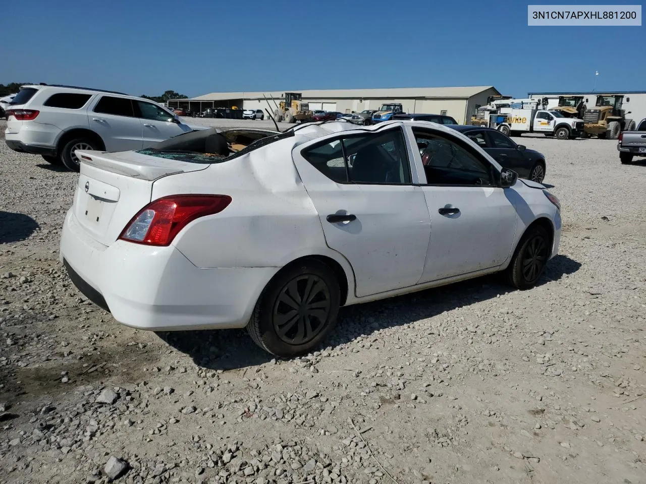 3N1CN7APXHL881200 2017 Nissan Versa S