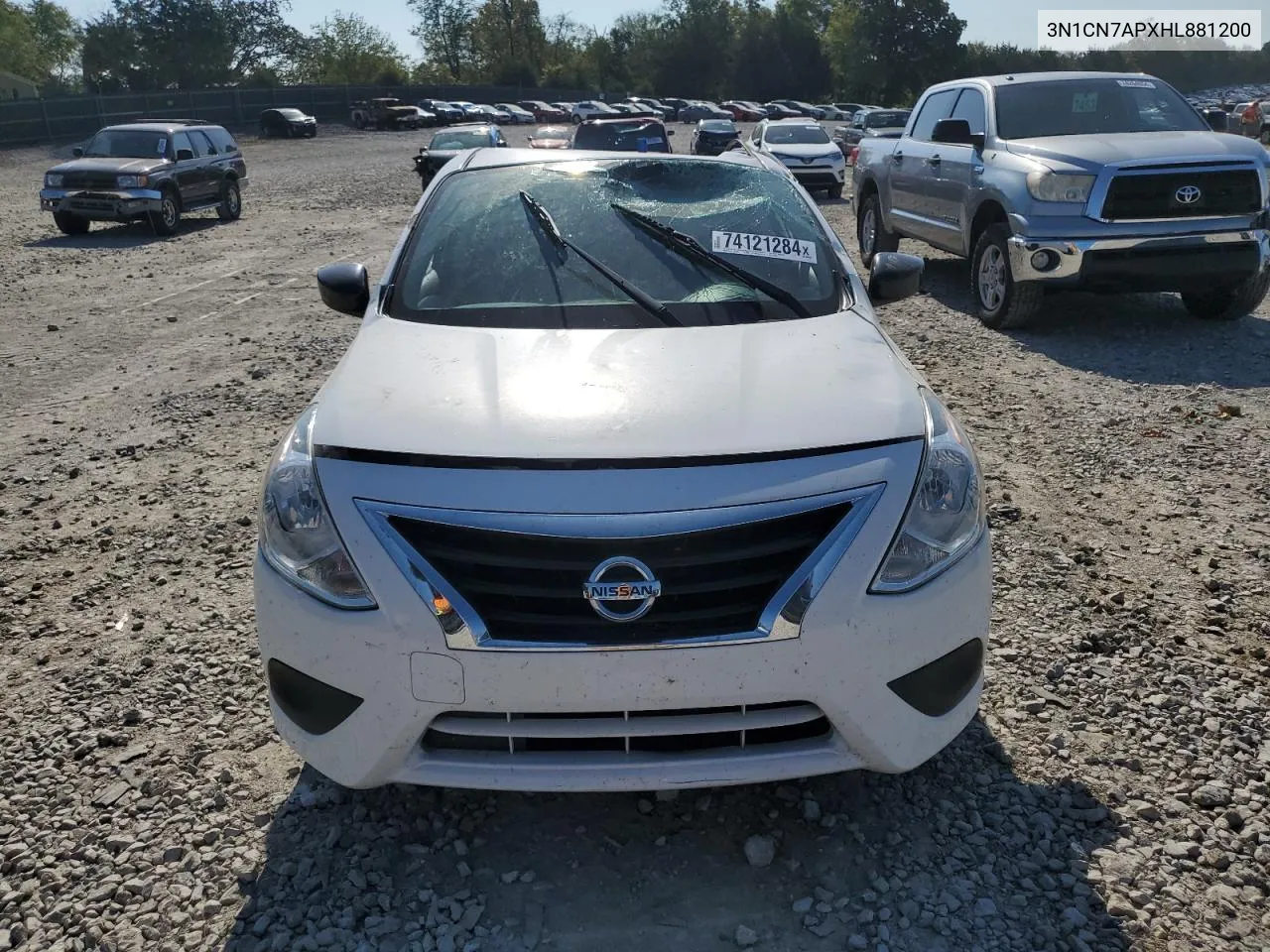 2017 Nissan Versa S VIN: 3N1CN7APXHL881200 Lot: 74121284