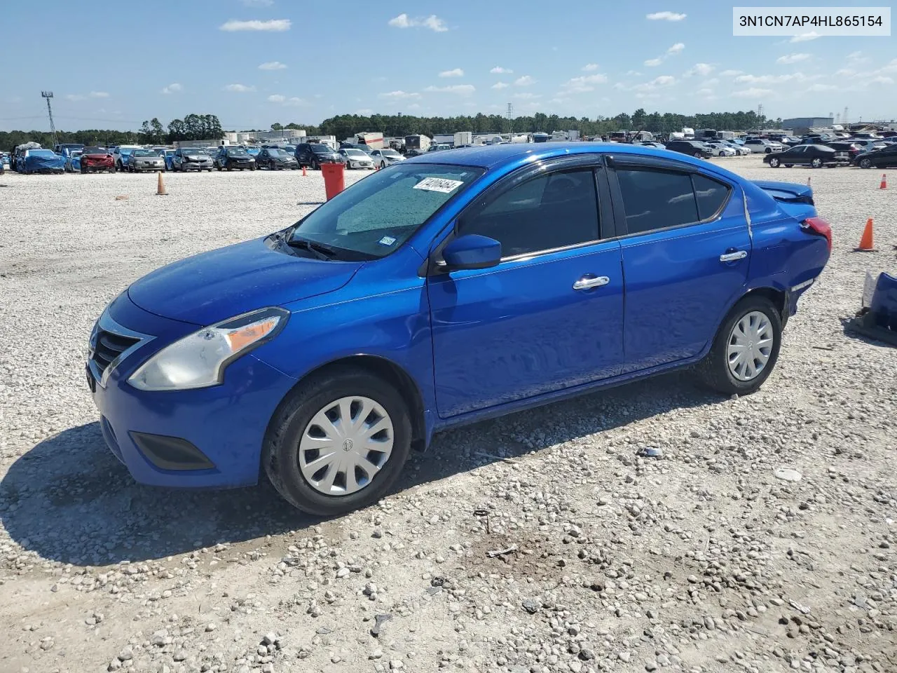 2017 Nissan Versa S VIN: 3N1CN7AP4HL865154 Lot: 74206464