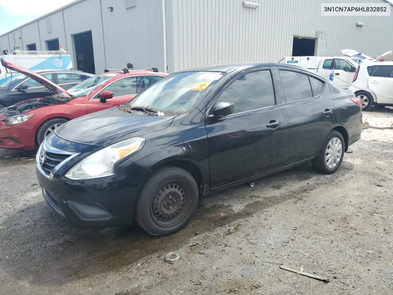 2017 Nissan Versa S VIN: 3N1CN7AP6HL832852 Lot: 74256274